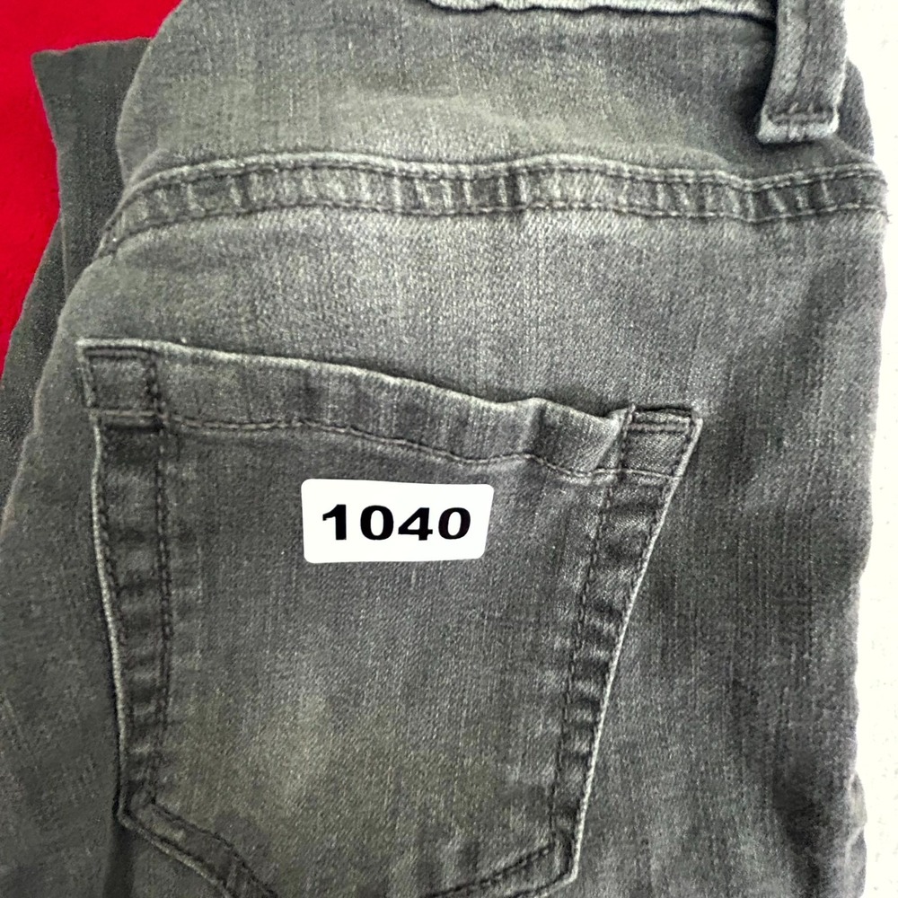 Gloria Vanderbilt Amanda Skinny Jeans Womens 4P Black Whiskering Denim‎ Cotton - Picture 9 of 9